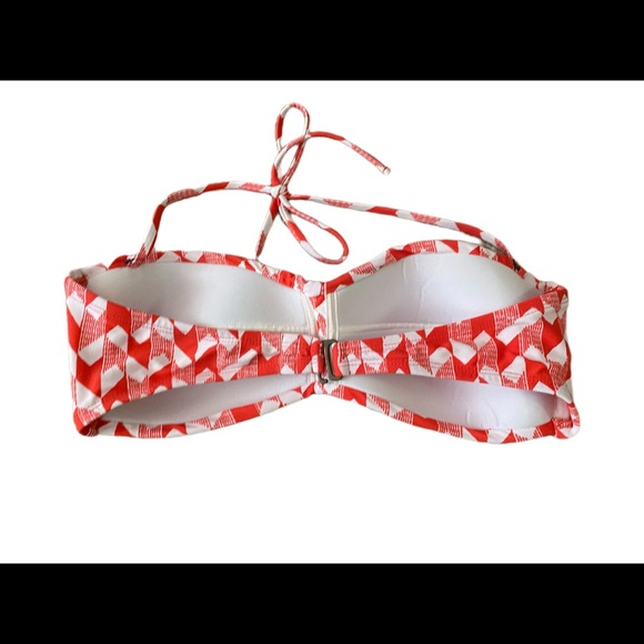 Like new coral strapless bikini M/L - Picture 3 of 7